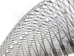 3.0 Mm Stainless Steel Wire Rope Mesh 38 X 38 Mm For Safety Protection